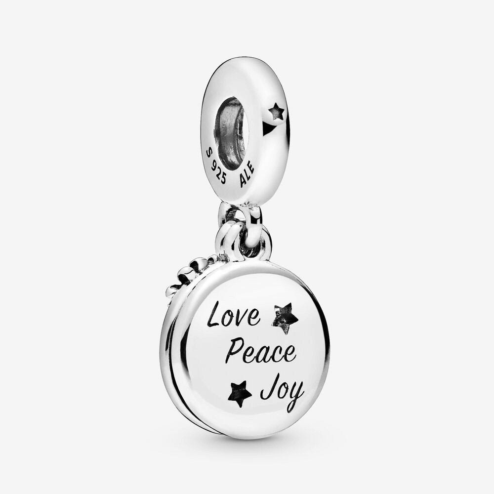 Charm pendente Babbo Natale, amore, pace e gioia - 798468c01 - Simmi Gioiellerie -Charm