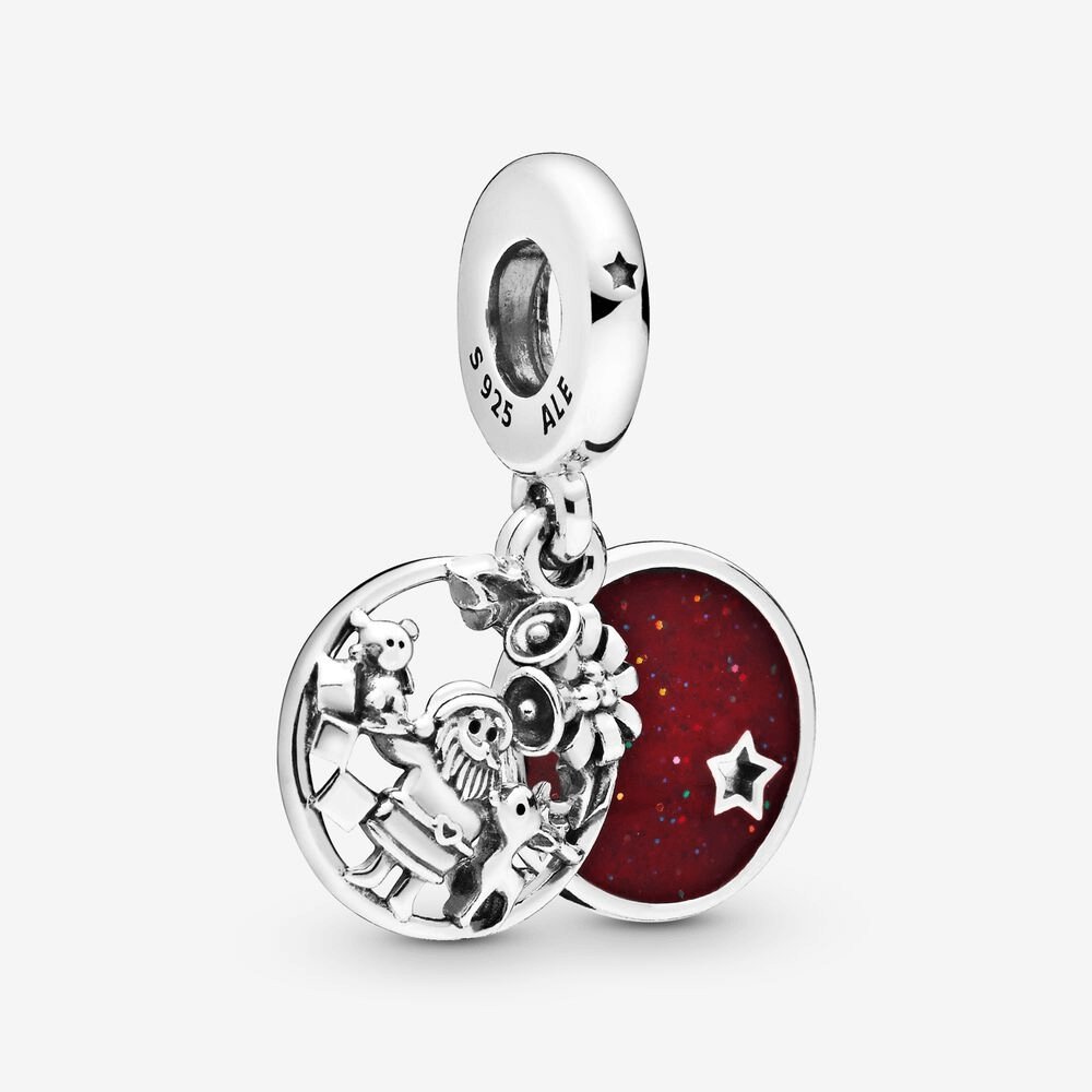 Charm pendente Babbo Natale, amore, pace e gioia - 798468c01 - Simmi Gioiellerie -Charm