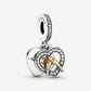 Charm pendente bicolore Buon compleanno - 799322C01 - Simmi Gioiellerie -Charm