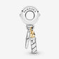 Charm pendente bicolore Candela di compleanno - 799328C00 - Simmi gioiellerie -Charm