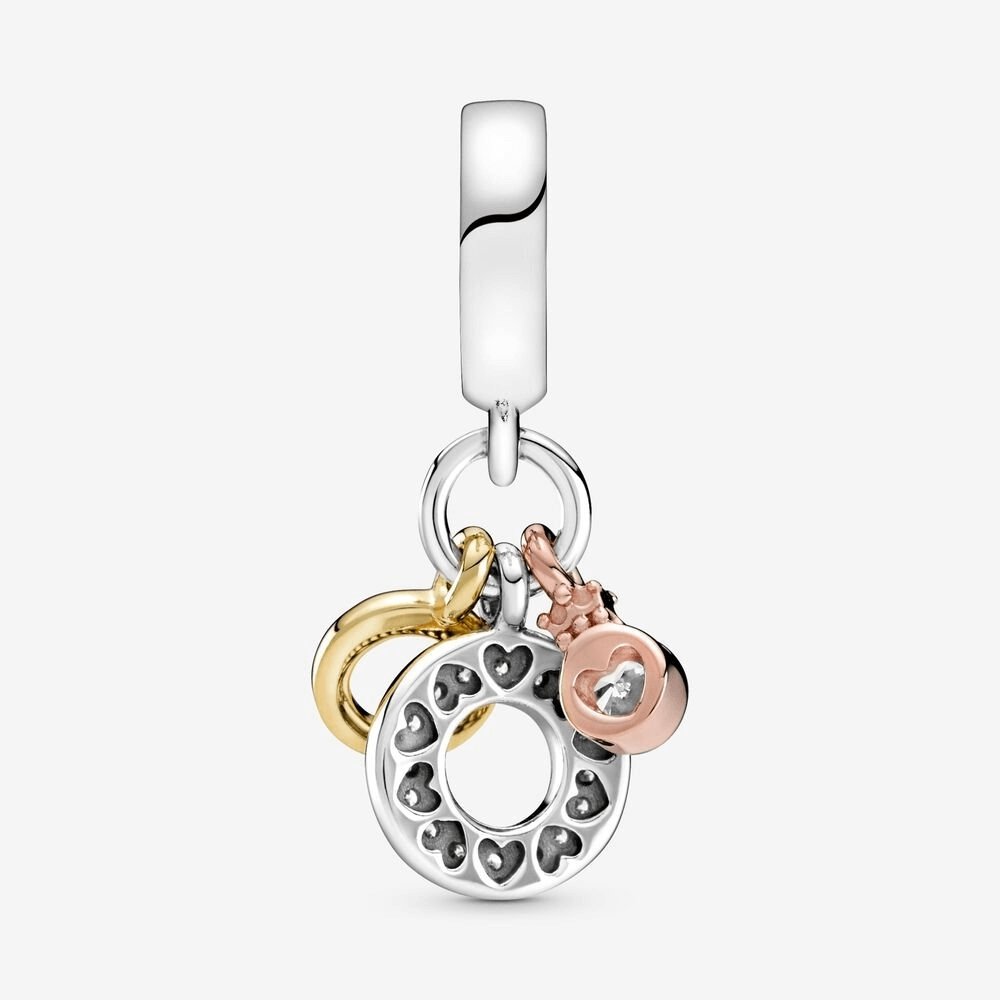 Charm pendente con logo e triplo monogramma - 799044c01 - Simmi Gioiellerie -Charm