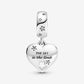 Charm pendente Congratulazioni, cuore e stelle - 799323C01 - Simmi Gioiellerie -Charm