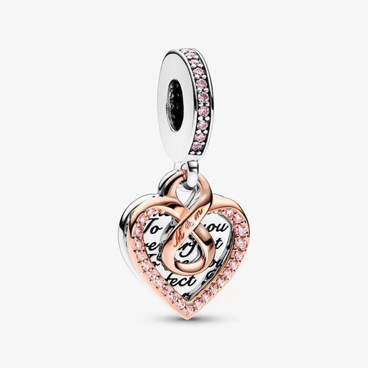 Charm Pendente Cuore Infinito Mamma Sei Perfetta - 782641C01 - Simmi Gioiellerie -Charm