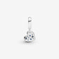 Charm pendente Cuore obliquo con pavé blu - 799404c01 - Simmi Gioiellerie -Charm