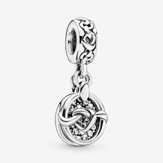 Charm pendente Cuori intrecciati - 798095cz - Simmi Gioiellerie -Charm