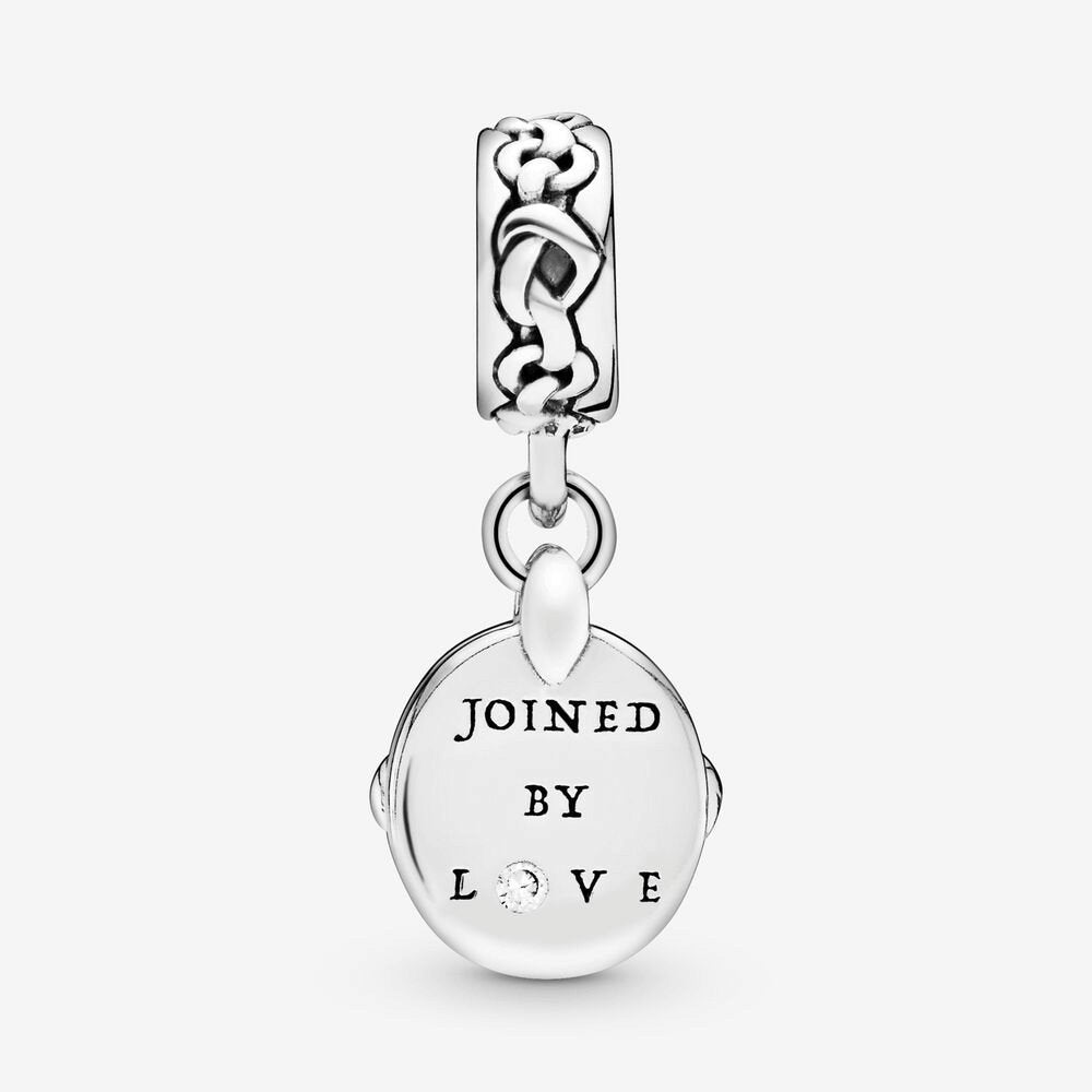 Charm pendente Cuori intrecciati - 798095cz - Simmi Gioiellerie -Charm