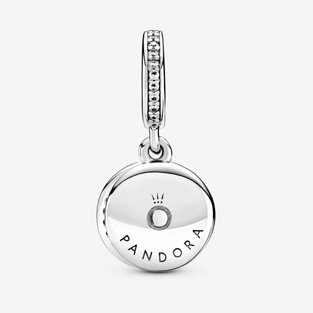 Charm pendente doppio con disco rosso scintillante - 799186c03 - Simmi Gioiellerie -Charm