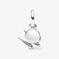 Charm pendente doppio Rondine Scintillante e Messaggio - 792570C01 - Simmi Gioiellerie -Charm