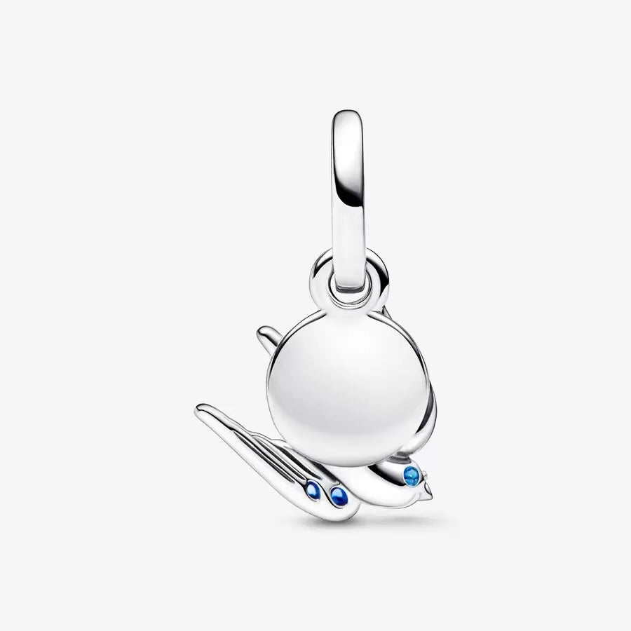 Charm pendente doppio Rondine Scintillante e Messaggio - 792570C01 - Simmi Gioiellerie -Charm