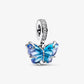 Charm Pendente Farfalla Vetro di Murano Blu - 792698C01 - Simmi Gioiellerie -Charm