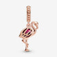 Charm pendente Fenicottero in vetro di Murano rosa - 789431C01 - Simmi Gioiellerie -Charm