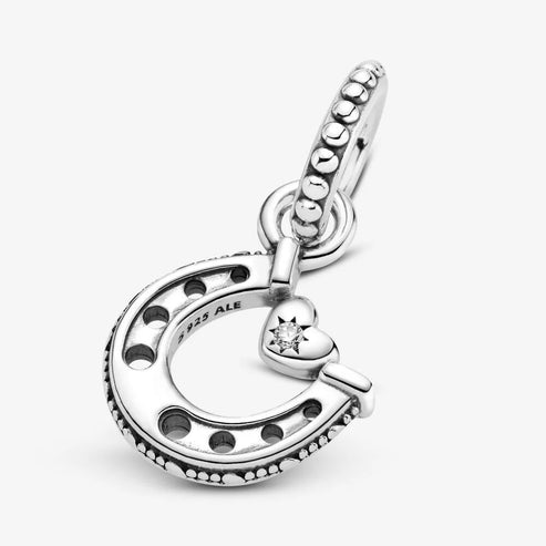 Life Charms Bracciale da donna placcato argento con ferro di cavallo portafortuna, 9 cm, Metallo, Senza pietre preziose Life Charms Bracciale da donna placcato argento con ferro di cavallo portafortuna, 9 cm, Metallo, Senza pietre preziose