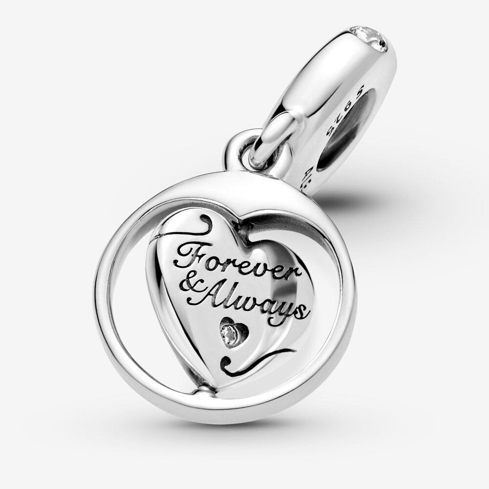 Charm pendente girevole Anima gemella Forever & Always - 799266c01 - Simmi Gioiellerie -Charm