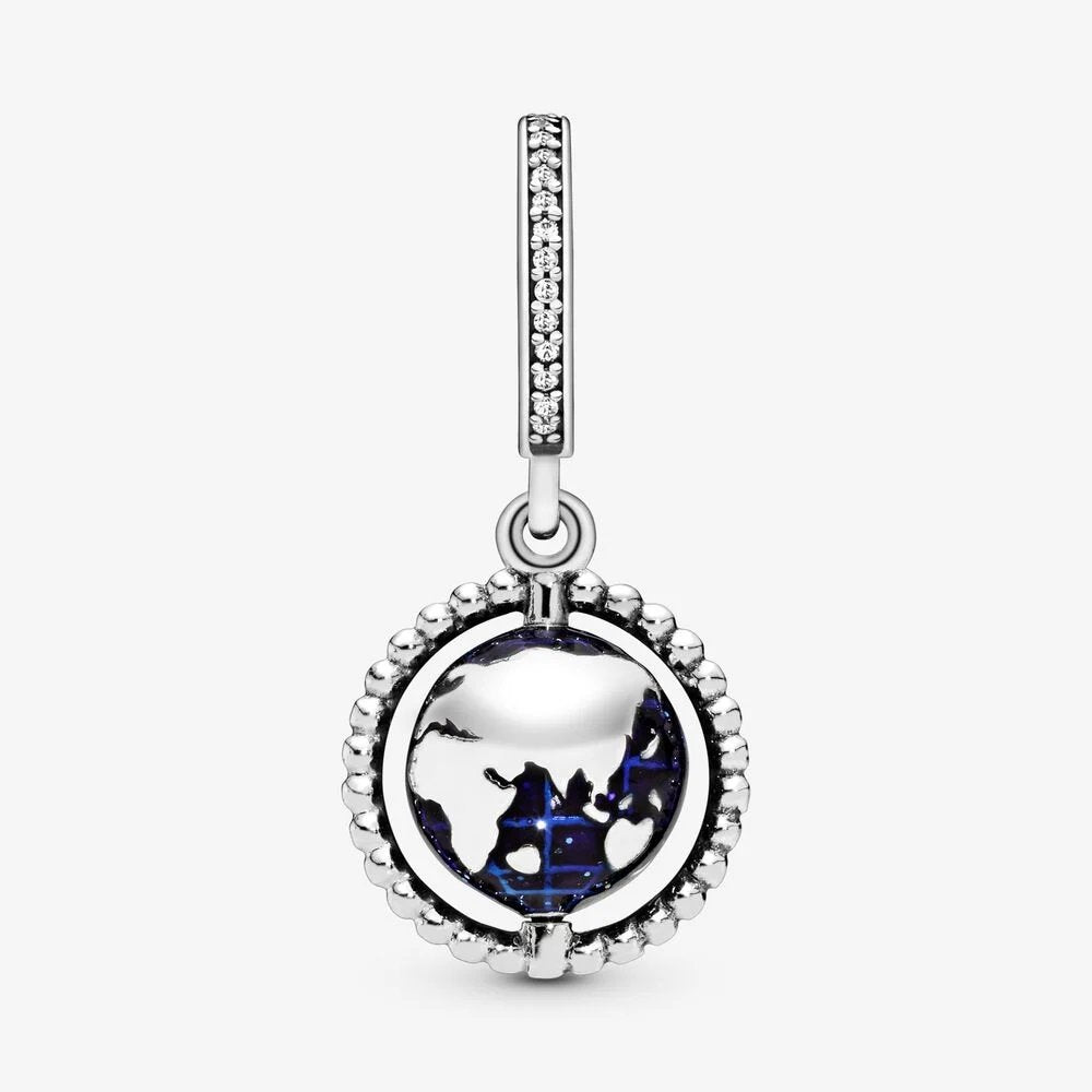 Charm pendente Globo girevole - 798021CZ - Simmi Gioiellerie -Charm