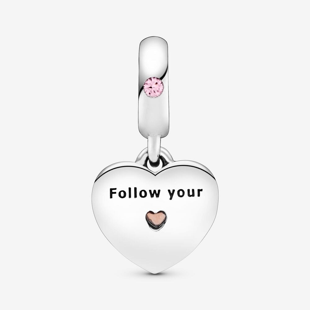 Charm pendente Labirinto di cuori rosa - 787801NBP - Simmi Gioiellerie -Charm
