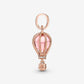 Charm pendente Mongolfiera rosa scintillante - 789434C01 - Simmi Gioiellerie -Charm