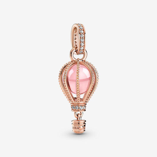 Charm pendente Mongolfiera rosa scintillante - 789434C01 - Simmi Gioiellerie -Charm