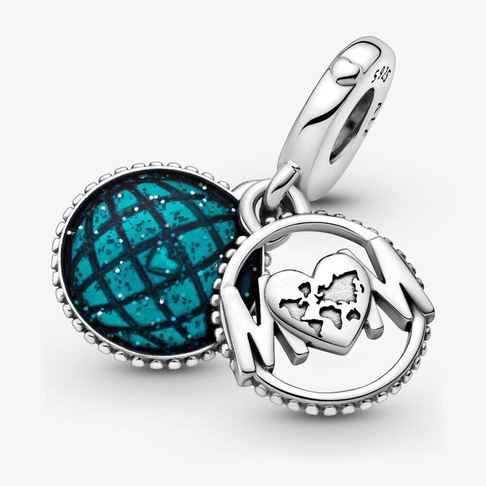 Charm pendente Mum, con globo luccicante - 799368c01 - Simmi Gioiellerie -Charm