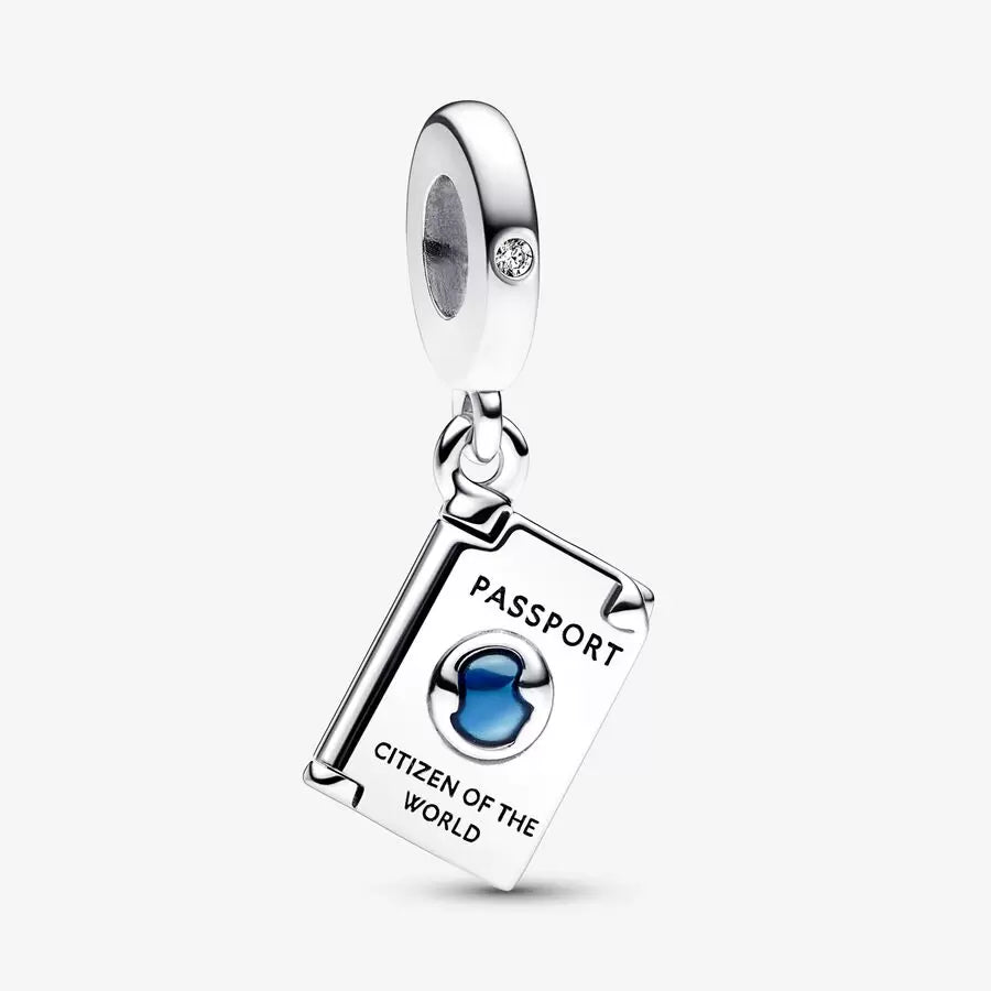 Charm Pendente Passaporto Apribile "Citizen of the World" - 792680C01 - Simmi Gioiellerie -Charm