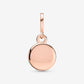 Charm pendente scintillante con pavé e O coronata - 789055C01 - Simmi Gioiellerie -Charm
