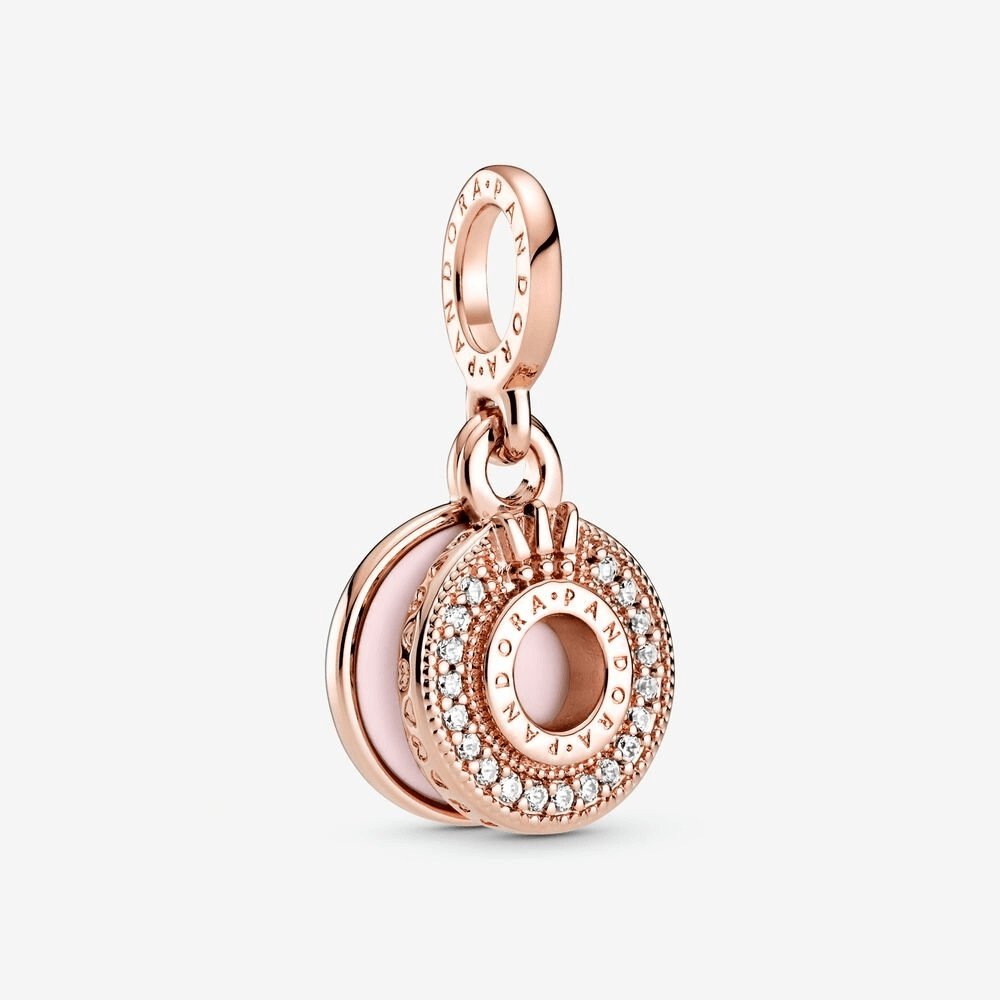Charm pendente scintillante con pavé e O coronata - 789055C01 - Simmi Gioiellerie -Charm
