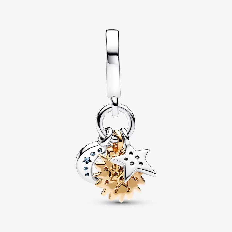 Charm Pendente Stella, Sole e Luna - 762676C01 - Simmi Gioiellerie -Charm