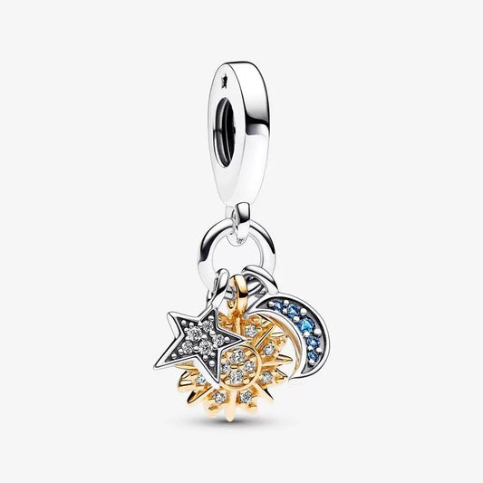 Charm Pendente Stella, Sole e Luna - 762676C01 - Simmi Gioiellerie -Charm