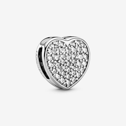 Charm Reflexions con cuore a pavé - 798684c01 - Simmi Gioiellerie -Charm