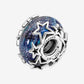 Charm Vetro di Murano Blu con Stelle - 790015C00 - Simmi Gioiellerie -