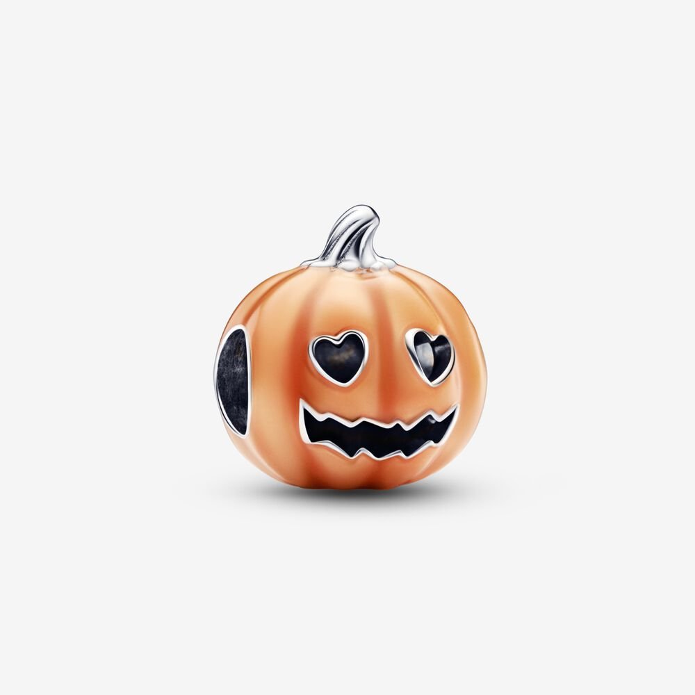 Charm Zucca di Halloween che si illumina al buio - 792291C01 - Simmi Gioiellerie -Charm