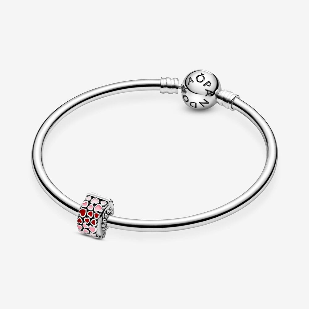 Clip Pandor Cuori rosa e rossi - 796594ENMX - Simmi gioiellerie -Clip