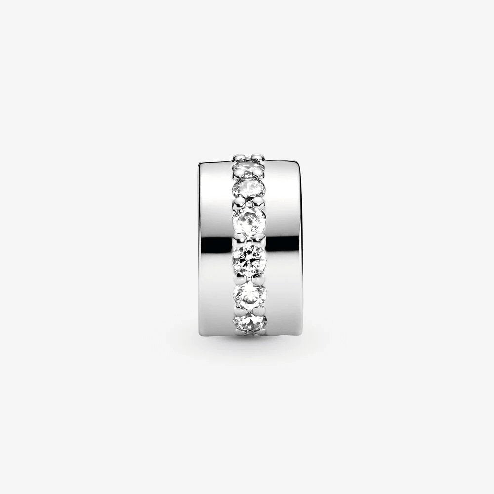Clip Pandora Fascia trasparente scintillante - 791972CZ - Simmi gioiellerie -Clip
