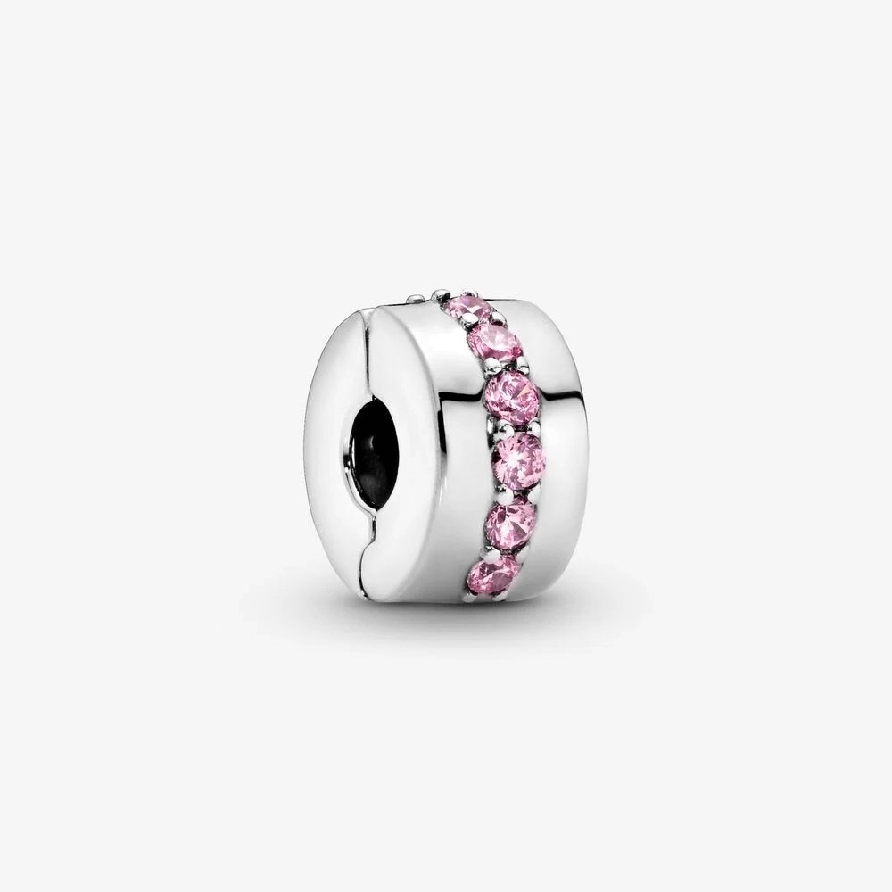 Clip Pandora Sentiero rosa scintillante - 791972PCZ - Simmi gioiellerie -Clip