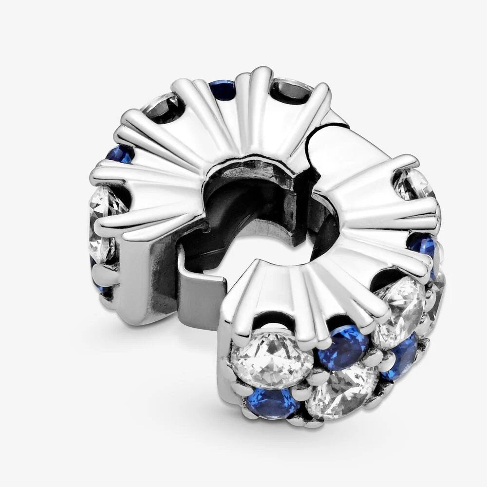 Clip scintillante blu - 799171C01 - Simmi Gioiellerie -Clip