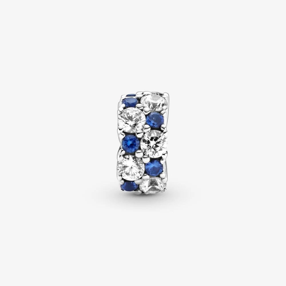 Clip scintillante blu - 799171C01 - Simmi Gioiellerie -Clip