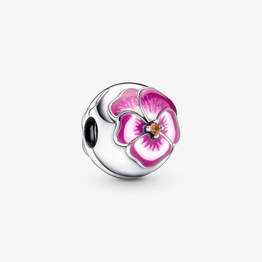 Clip Viola del Pensiero Rosa - 790772C01 - Simmi Gioiellerie -Clip