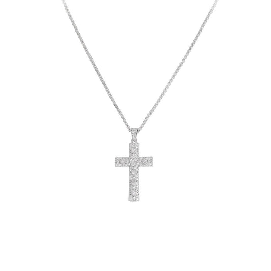 Collana Amen - Collana Croce Zirconi - CCZBB - Simmi Gioiellerie -Collane