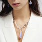 Collana con pendente da donna Unoaerre in cristallo glicine - 2040 - Simmi Gioiellerie -Collane