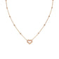 Collana Cuore Godronato Rosè Amen - CLGOCUR3 - Simmi gioiellerie -Collane
