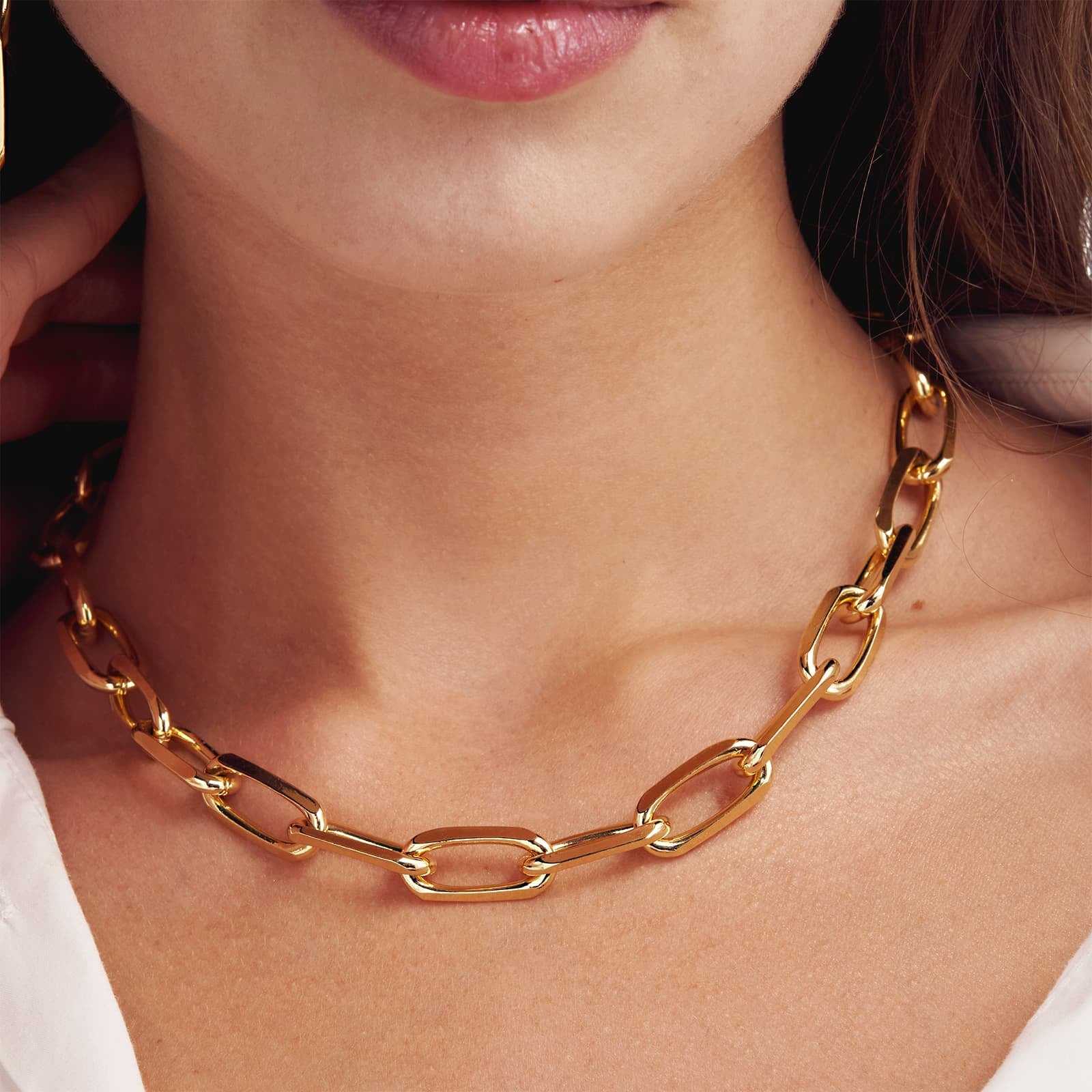 Collana da donna Unoaerre in bronzo dorato catena forzatina - 2023 - Simmi Gioiellerie -Collane