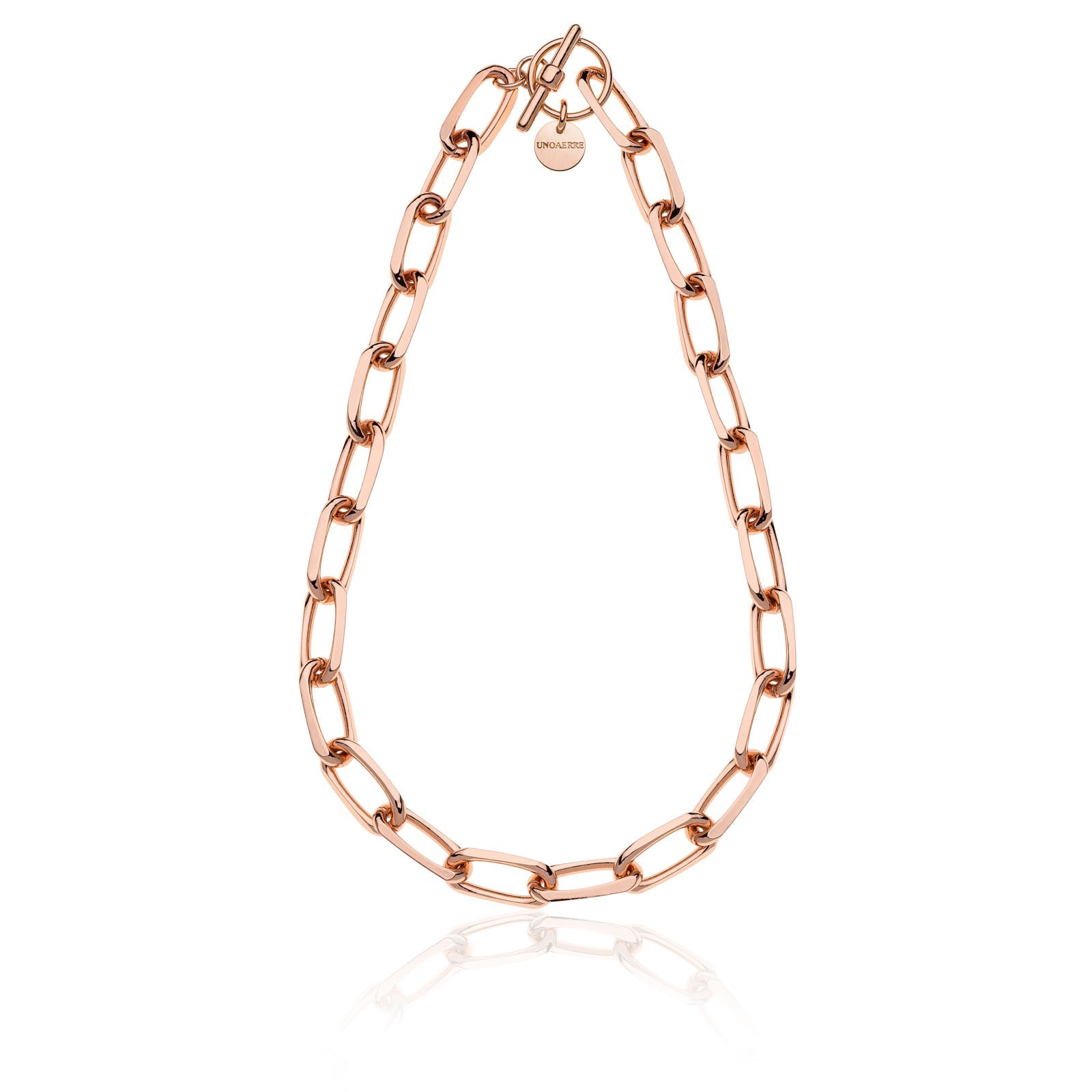 Collana da donna Unoaerre in bronzo rosa catena forzatina - 2026 - Simmi Gioiellerie -Collane