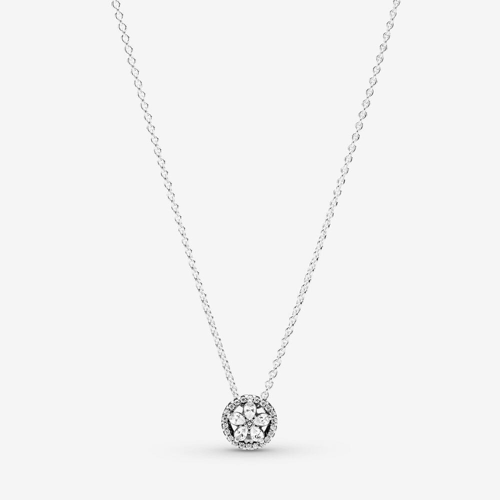 Collana Fiocco di neve scintillante - 399230C01 - Simmi Gioiellerie -Collane