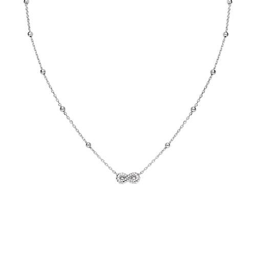 Collana Infinito Godronato Rodio - CLGOINB3 - Simmi Gioiellerie -Collane