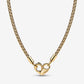 Collana Maglia Geometrica con Chiusura a Cuore - 362451C00-45 - Simmi Gioiellerie -Collane