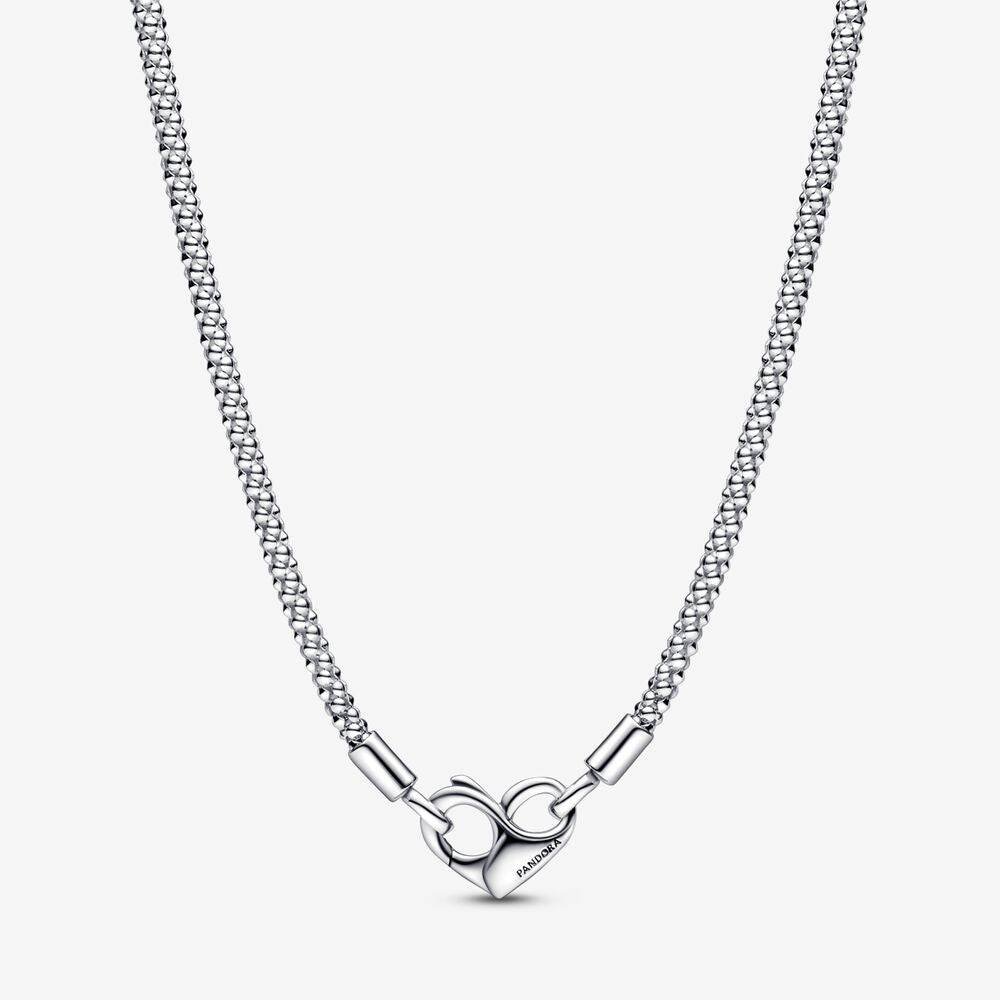 Collana Maglia Geometrica con Chiusura a Cuore - 392451C00 - Simmi Gioiellerie -Collane