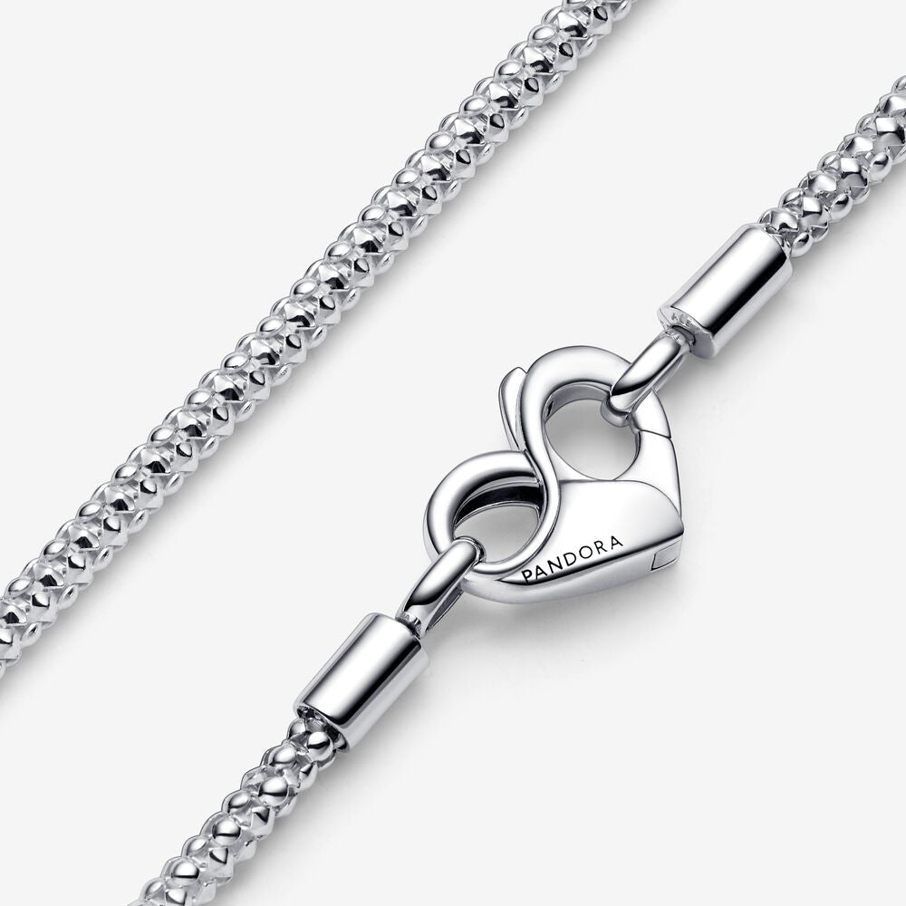 Collana Maglia Geometrica con Chiusura a Cuore - 392451C00 - Simmi Gioiellerie -Collane