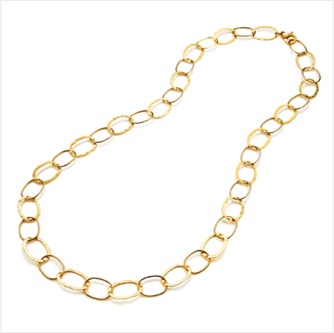 COLLANA MAGLIA OVALE ALTERNATA - Simmi gioiellerie -Collana