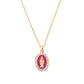 Collana mini Medaglia Miracolosa smaltata Bordeaux - CLMISMGBO - Simmi Gioiellerie -Collane