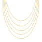 Collana Multifilo Piatta Dorata - CLMFSP5G - Simmi Gioiellerie -Collane