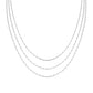 Collana Multifilo Piatta Rodio - CLMFSP3B - Simmi Gioiellerie -Collane
